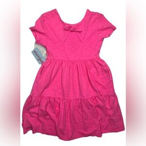 Cat & Jack Girls Dress Sundress With Bow girls Sizes Neon Pink